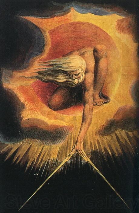 William Blake God as an Architect Norge oil painting art